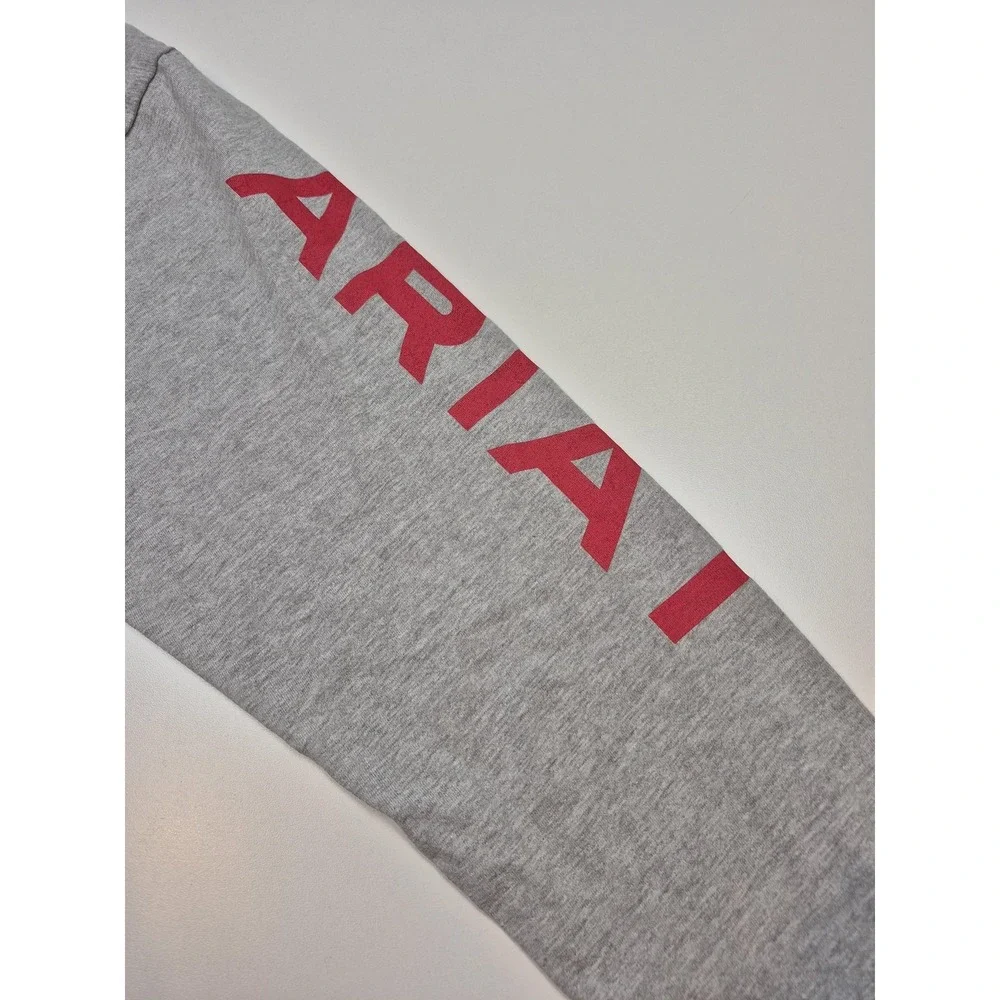 Ariat FR Shirt Mens Large Gray Long Sleeve Pocket Flame Resistant Tee Workwear - Picture 2 of 12